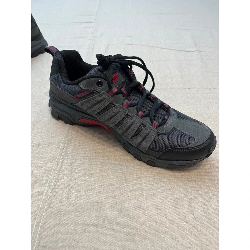 Fila Men's Athletic Shoes Sneakers Dark‎ Gray Red Lace Up Size 12